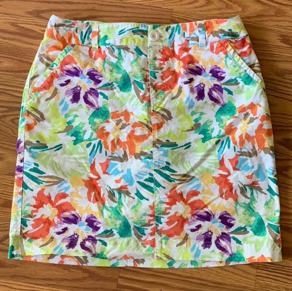 Christopher and Banks floral skirt size 4